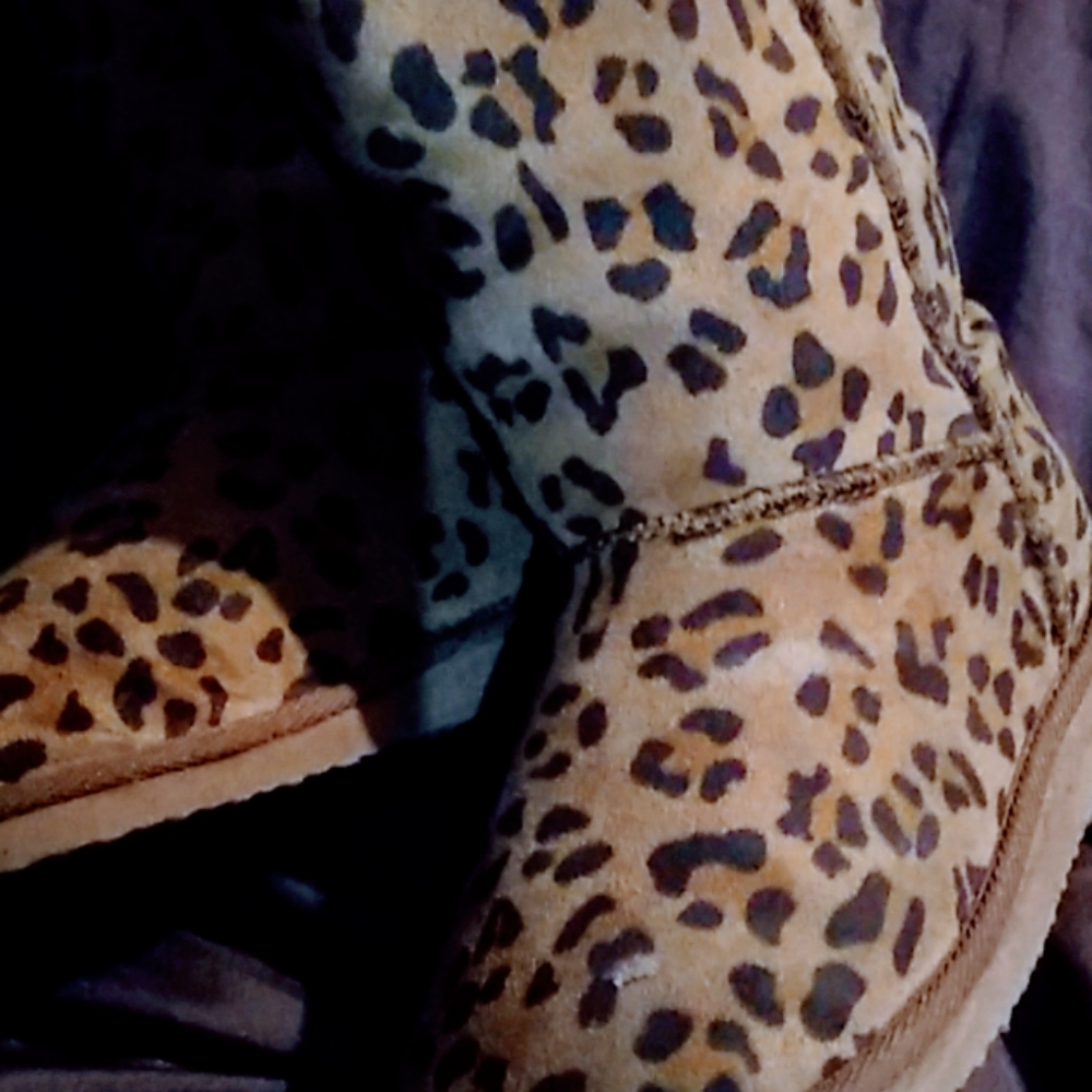 Soda Cheetah Print Tall Pull-On Boots Size 6/7 - image 7